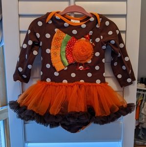 Baby girl Thanksgiving outfit 9 months